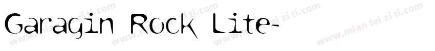 Garagin Rock Lite字体转换